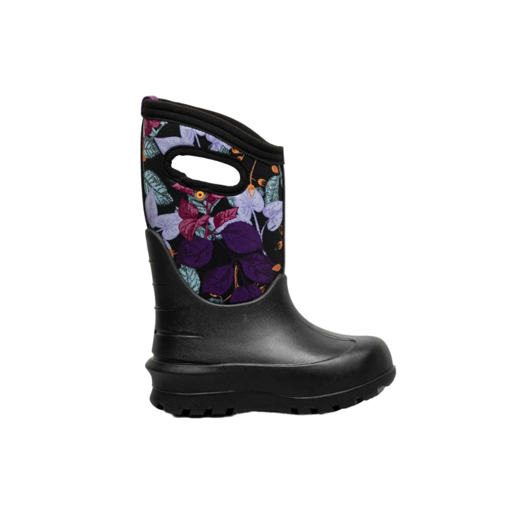 Bogs Kids' Neo Classic Fall Foliage Waterproof Winter Boots - Black Multi - Lenny's Shoe & Apparel