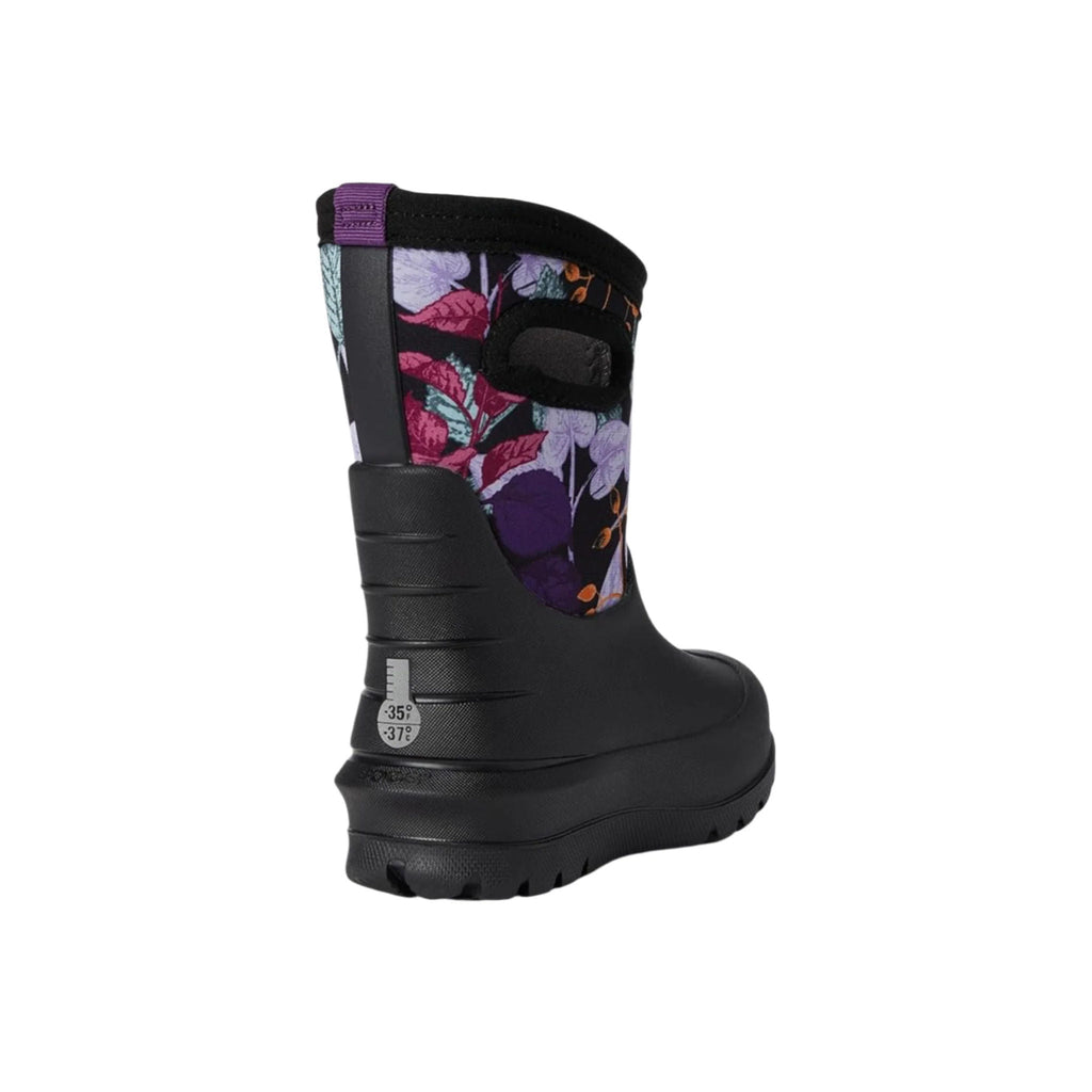 Bogs Kids' Neo Classic Fall Foliage Waterproof Winter Boots - Black Multi - Lenny's Shoe & Apparel