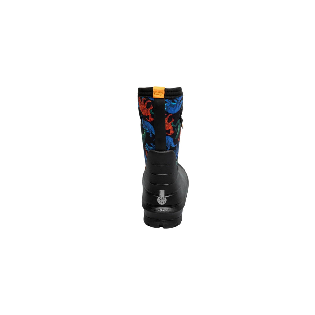 Bogs Kids' Neo Classic Real Dino Waterproof Winter Boots - Black Multi - Lenny's Shoe & Apparel