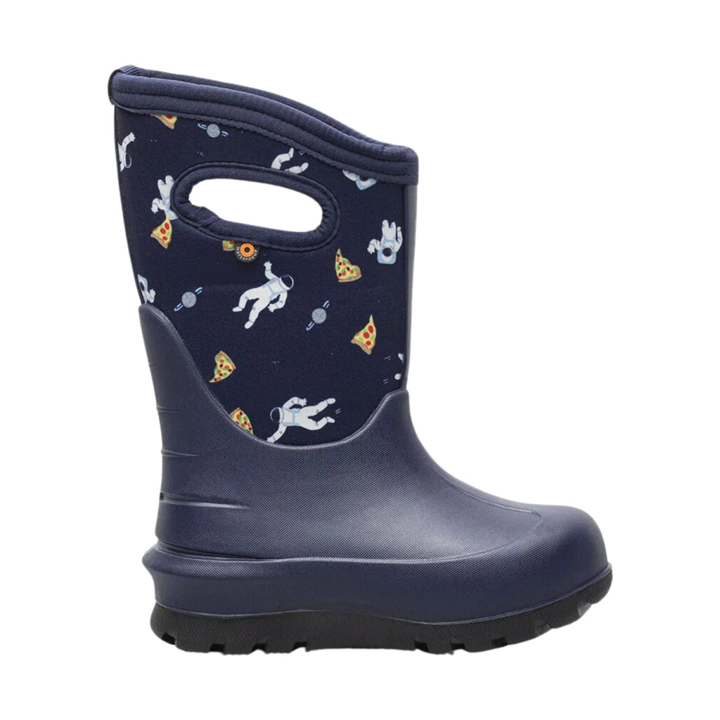 Bogs Kids' Neo Classic Space Pizza Rain Boots - Navy Multi - Lenny's Shoe & Apparel