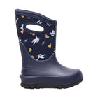 Bogs Kids' Neo Classic Space Pizza Rain Boots - Navy Multi - Lenny's Shoe & Apparel