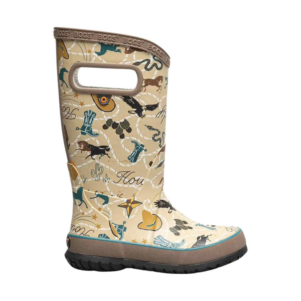 Bogs Kids' New Western Rain Boots - Tan Multi - Lenny's Shoe & Apparel