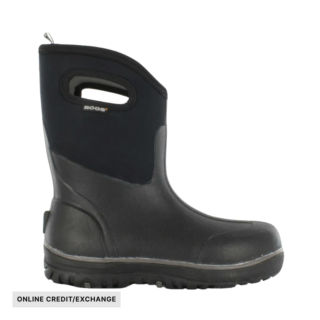 Bogs Men's Classic Ultra Mid Rain Boots - Black - ONLINE CREDIT/EXCHANGE - Lenny's Shoe & Apparel
