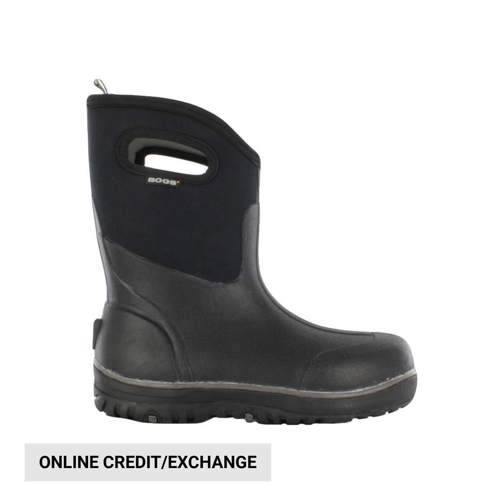 Bogs Men's Classic Ultra Mid Waterproof Rain Boots - Black - Lenny's Shoe & Apparel