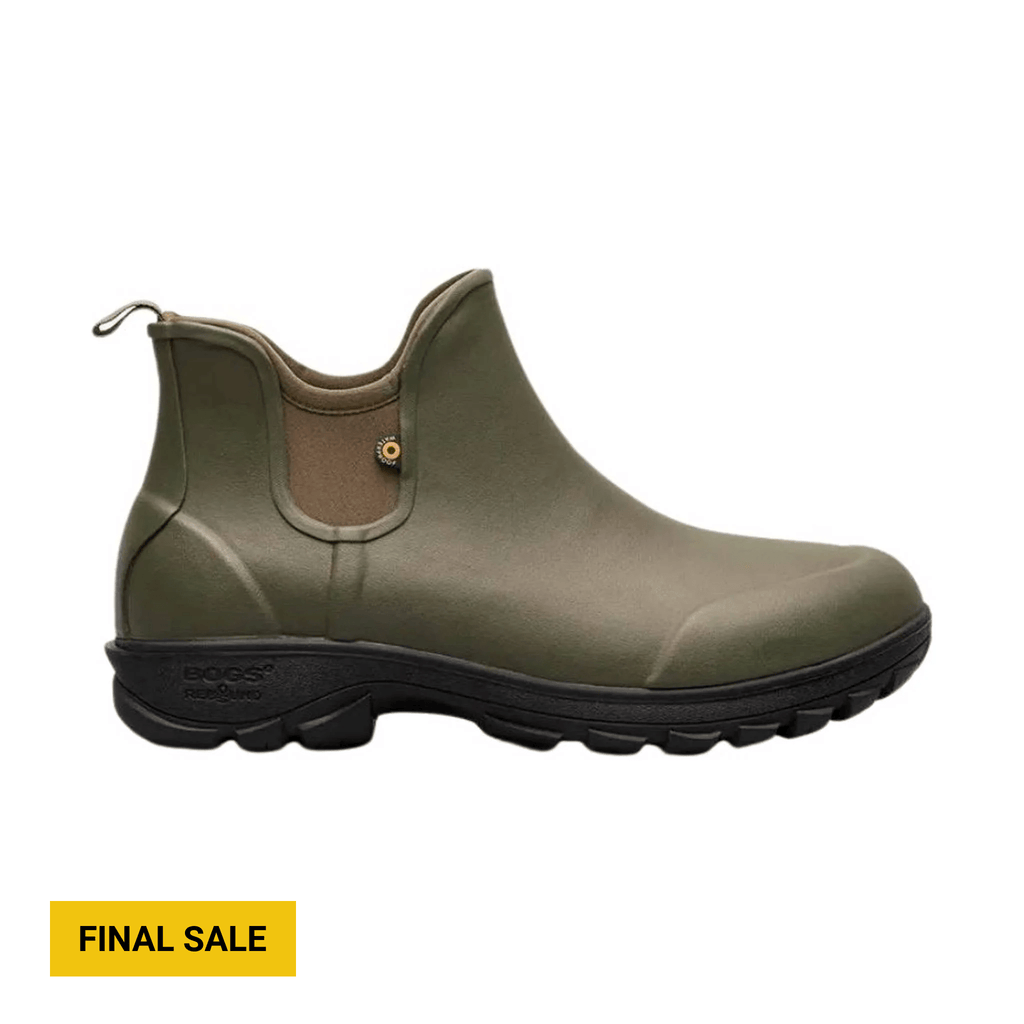 Bogs Men's Sauvie Slip On Rain Boot - Olive Multi - Lenny's Shoe & Apparel