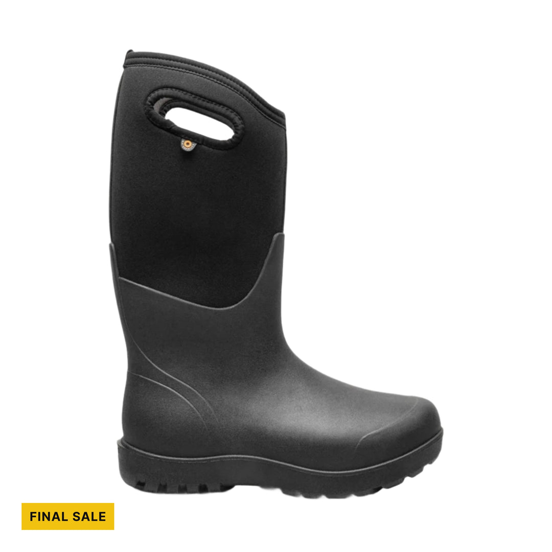 Bogs Women's Neo Classic Tall Pull On Rain Boot - Black - FINAL SALE - Lenny's Shoe & Apparel
