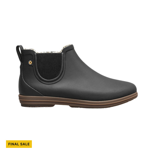 Bogs Women's Sweetpea II Chelsea Plush Rain Boots - Black - FINAL SALE - Lenny's Shoe & Apparel
