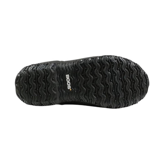 Black shoe sole with 'Bogs' branding on a white background