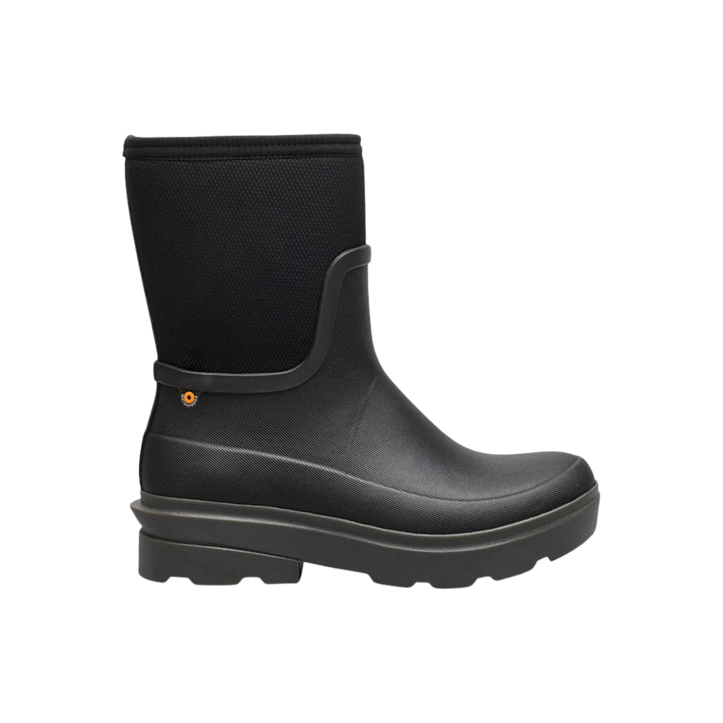 Bogs Women's Hazel Mid Zip Rain Boots - Black - Lenny's Shoe & Apparel