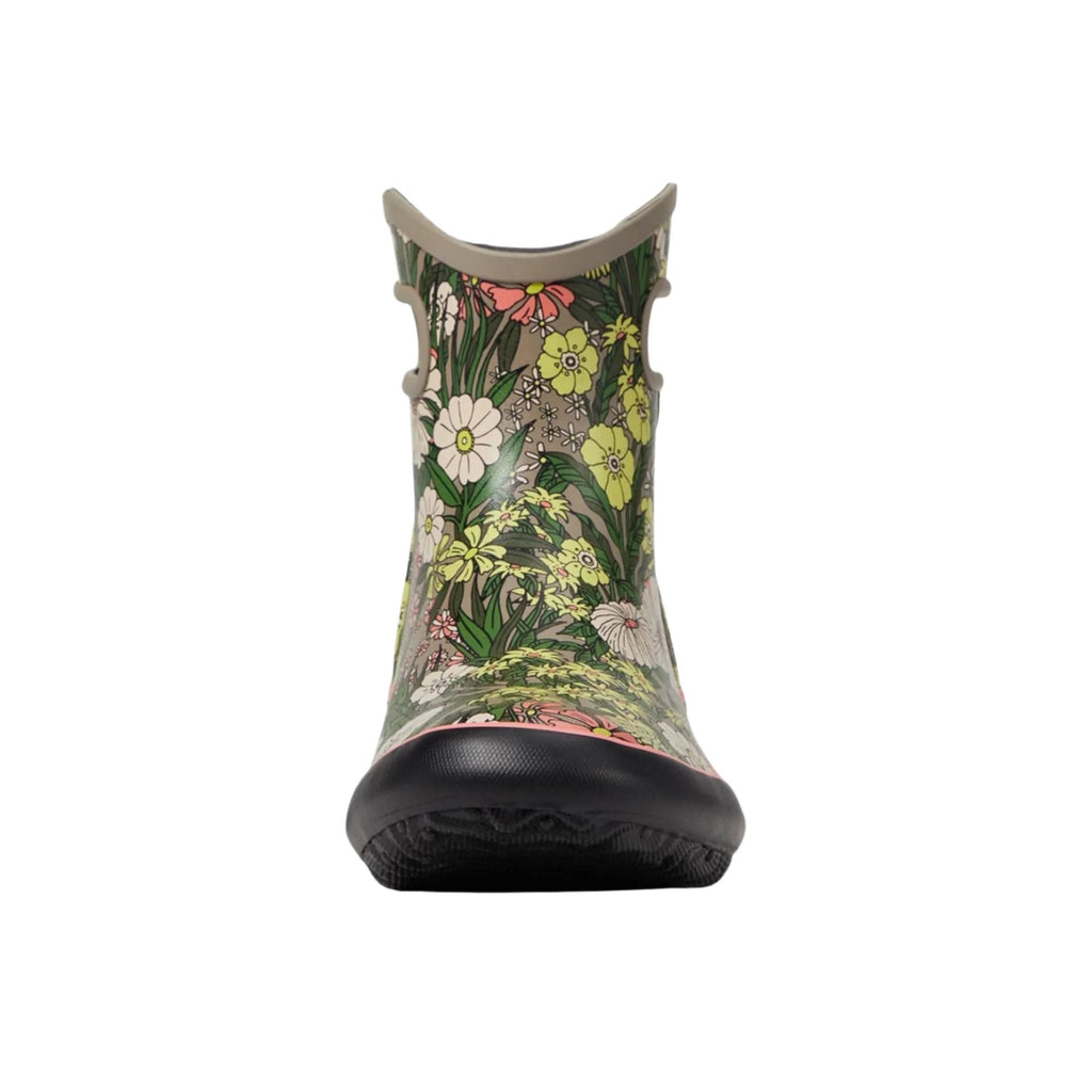 Bogs Women's Patch Ankle Vintage Floral Garden Rain Boots - Taupe Multi - Lenny's Shoe & Apparel