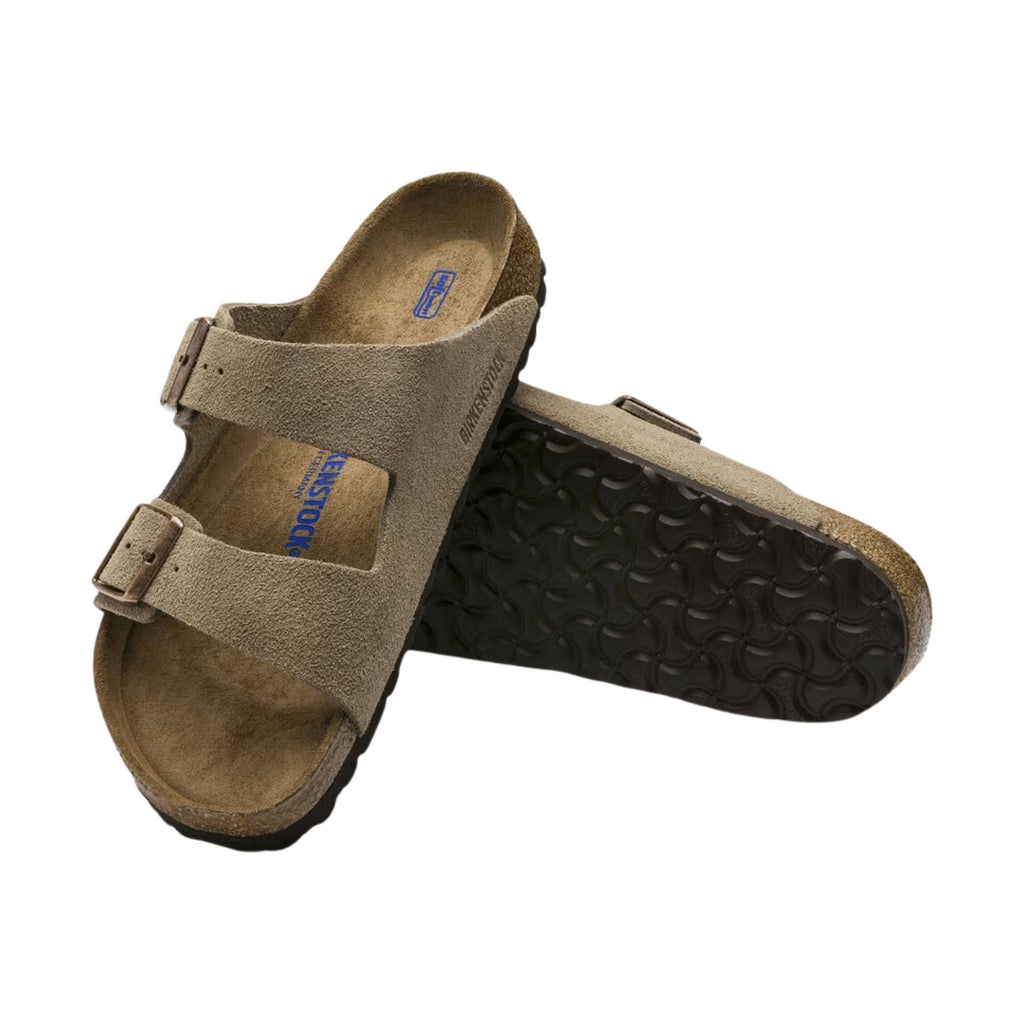 Brikenstock Arizona Soft Footbed Sandal - Suede Taupe - Lenny's Shoe & Apparel