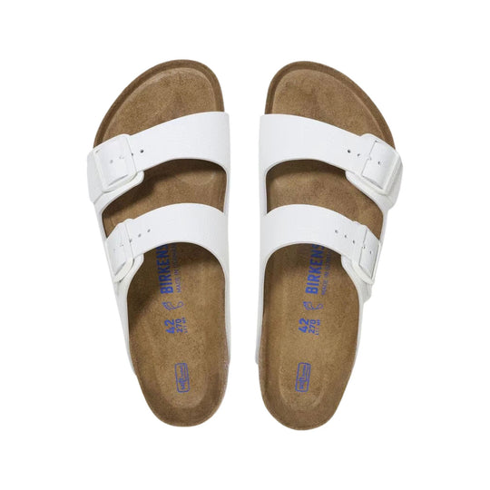 Brikenstock Arizona Soft Footbed Sandal - White - Lenny's Shoe & Apparel