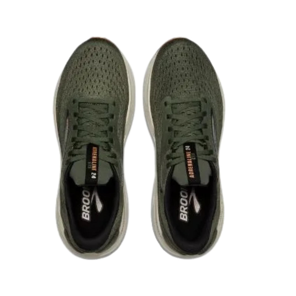Brooks Men's Adrenaline GTS 24 Road Running Shoes - Thyme/Black/Pelican - Lenny's Shoe & Apparel