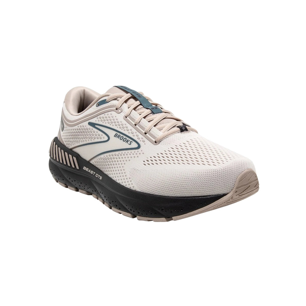 Brooks Men's Beast GTS 23 Road Running Shoes - Chateau Grey/White Sand/Blue - Lenny's Shoe & Apparel