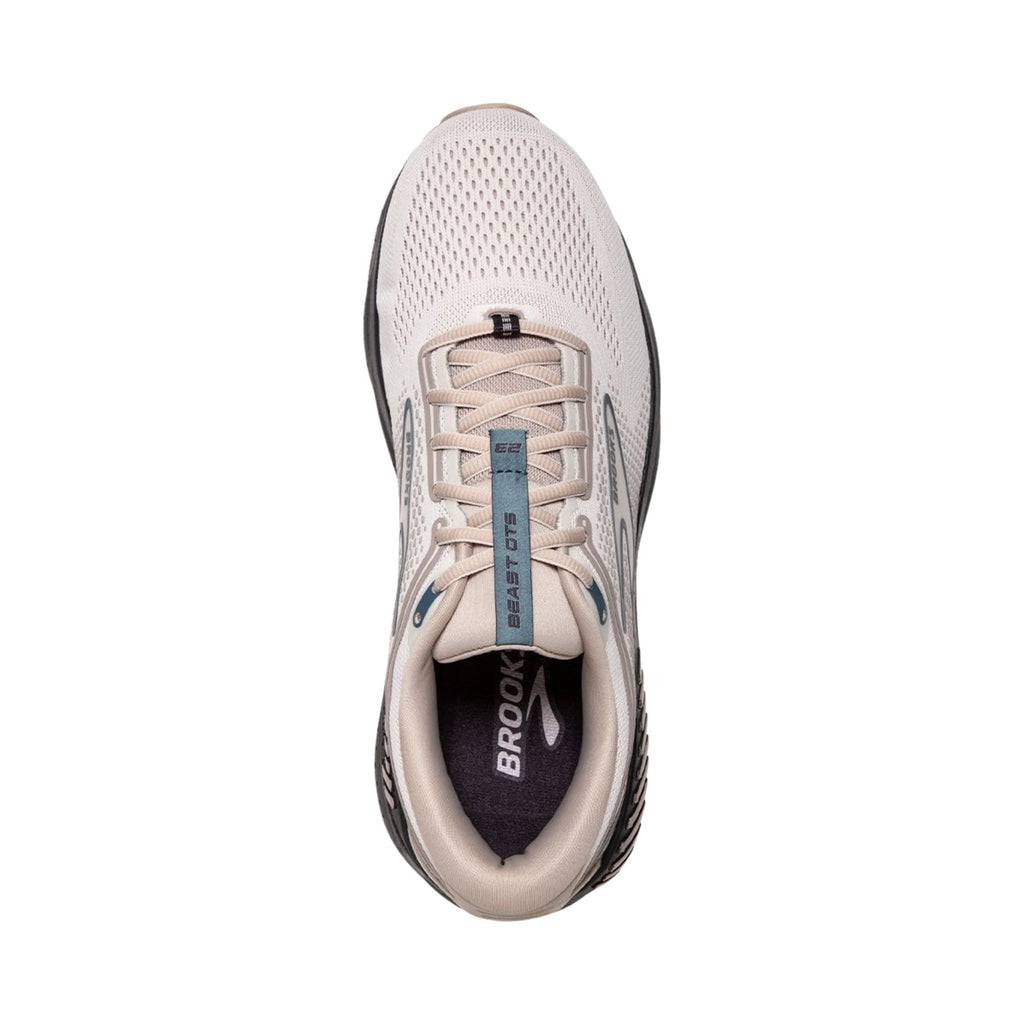 Brooks Men's Beast GTS 23 Road Running Shoes - Chateau Grey/White Sand/Blue - Lenny's Shoe & Apparel