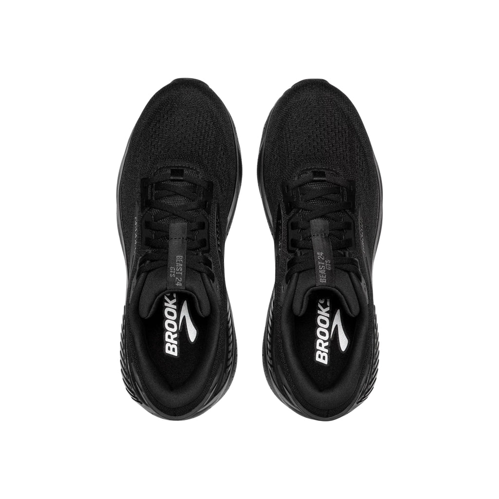 Brooks Men's Beast GTS 24 Road Running Shoes - Black/Black/Ebony - Lenny's Shoe & Apparel
