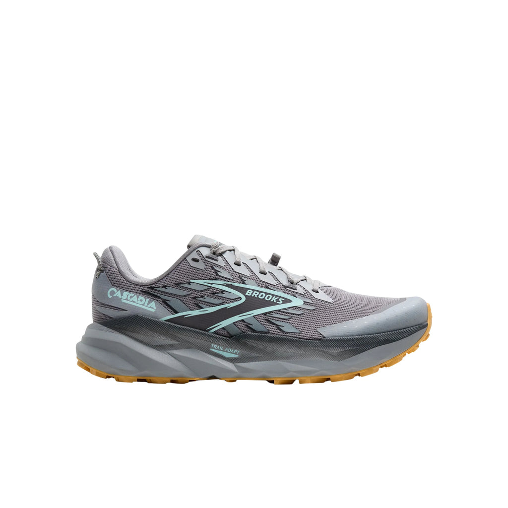 Brooks Men's Cascadia 19 Trail Running Shoes - Alloy/Ebony/Orange - Lenny's Shoe & Apparel