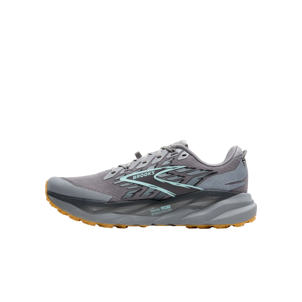 Brooks Men's Cascadia 19 Trail Running Shoes - Alloy/Ebony/Orange - Lenny's Shoe & Apparel