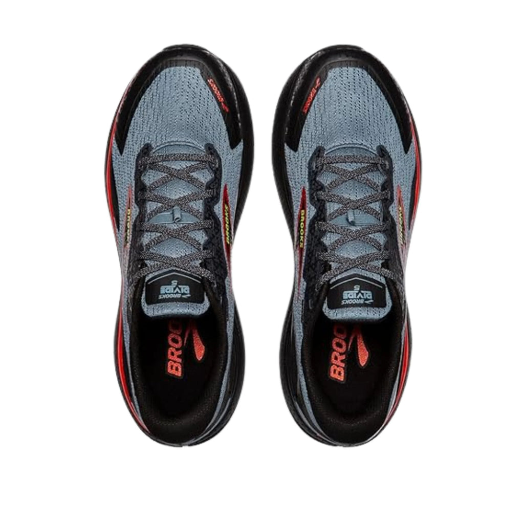 Brooks Men's Divide 5 Trail Running Shoes - Citadel/Ebony/Lime - Lenny's Shoe & Apparel