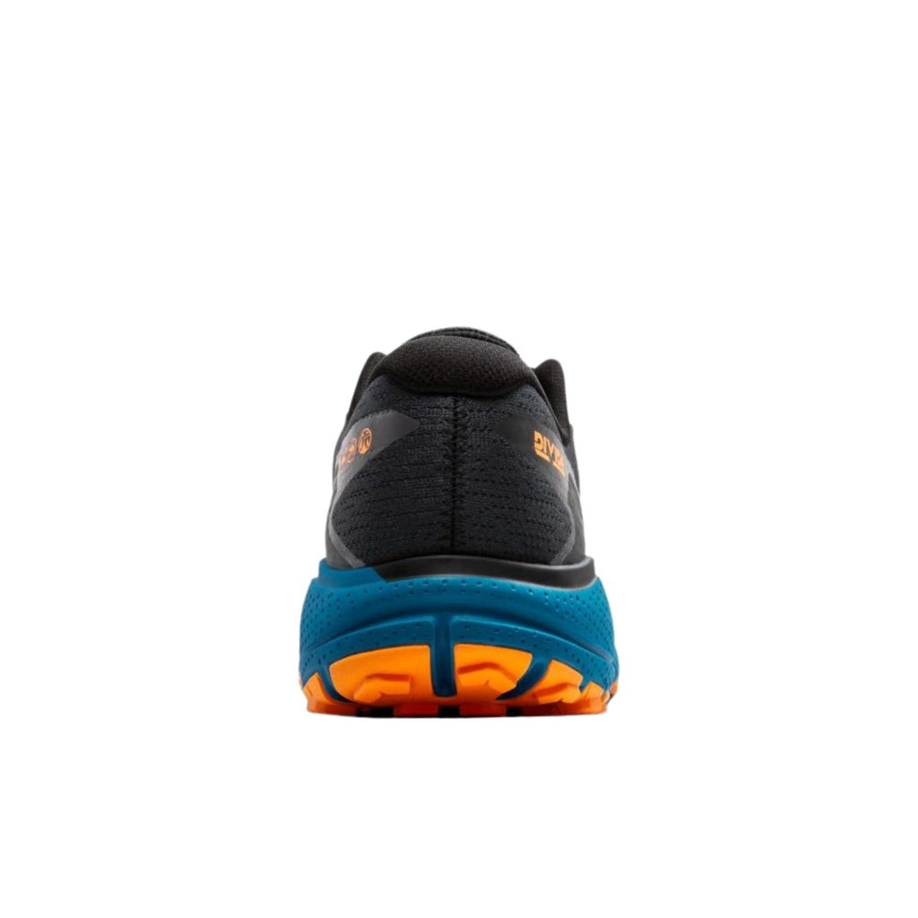 Brooks Men's Divide 5 Trail Running Shoes - Ebony/Mosaic Blue/Orange - Lenny's Shoe & Apparel
