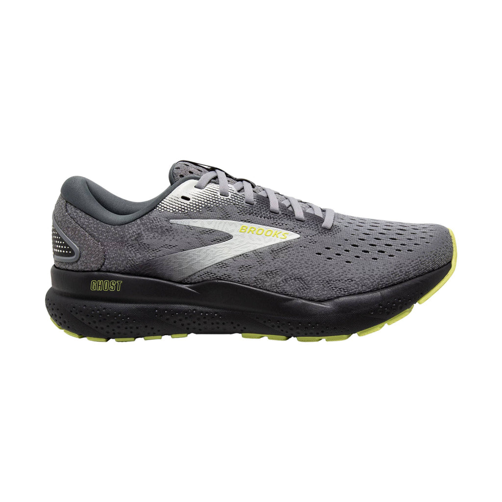 Brooks Men's Ghost 16 Road Running Shoes - Primer/Grey/Lime - Lenny's Shoe & Apparel