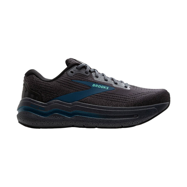 Brooks Men's Ghost Max 2 Road Running Shoes - Ebony/Cockatoo/Blue