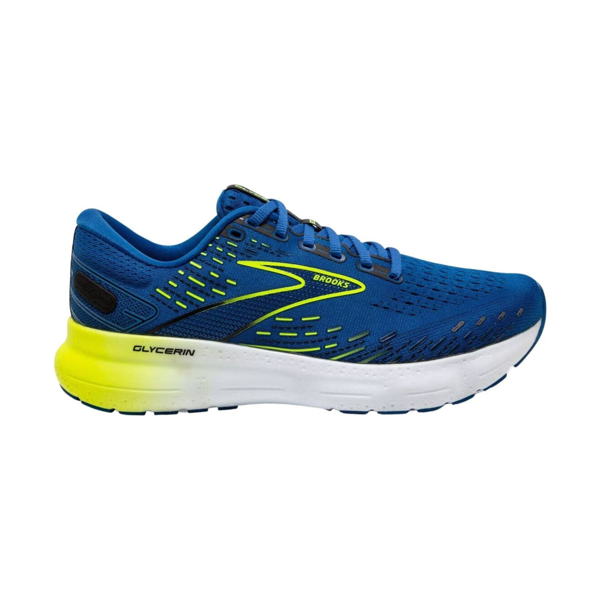 Brooks Men's Glycerin 20 Road Running Shoes - Blue/ Nightlife/White ...