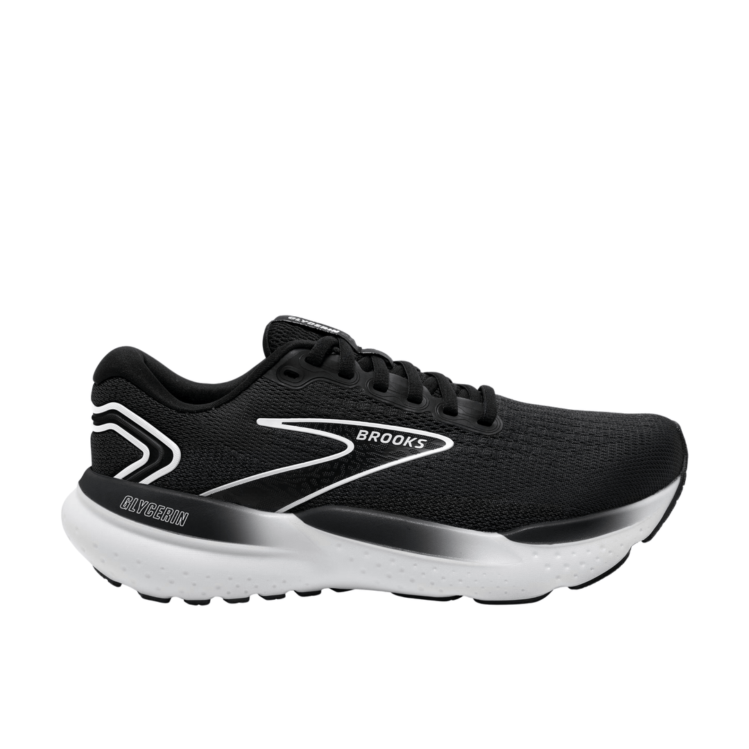 Brooks Men's Glycerin 21 Road Running Shoes - Black/Grey/White Brooks Men's Glycerin 21 Road Running Shoes - Black/Grey/White