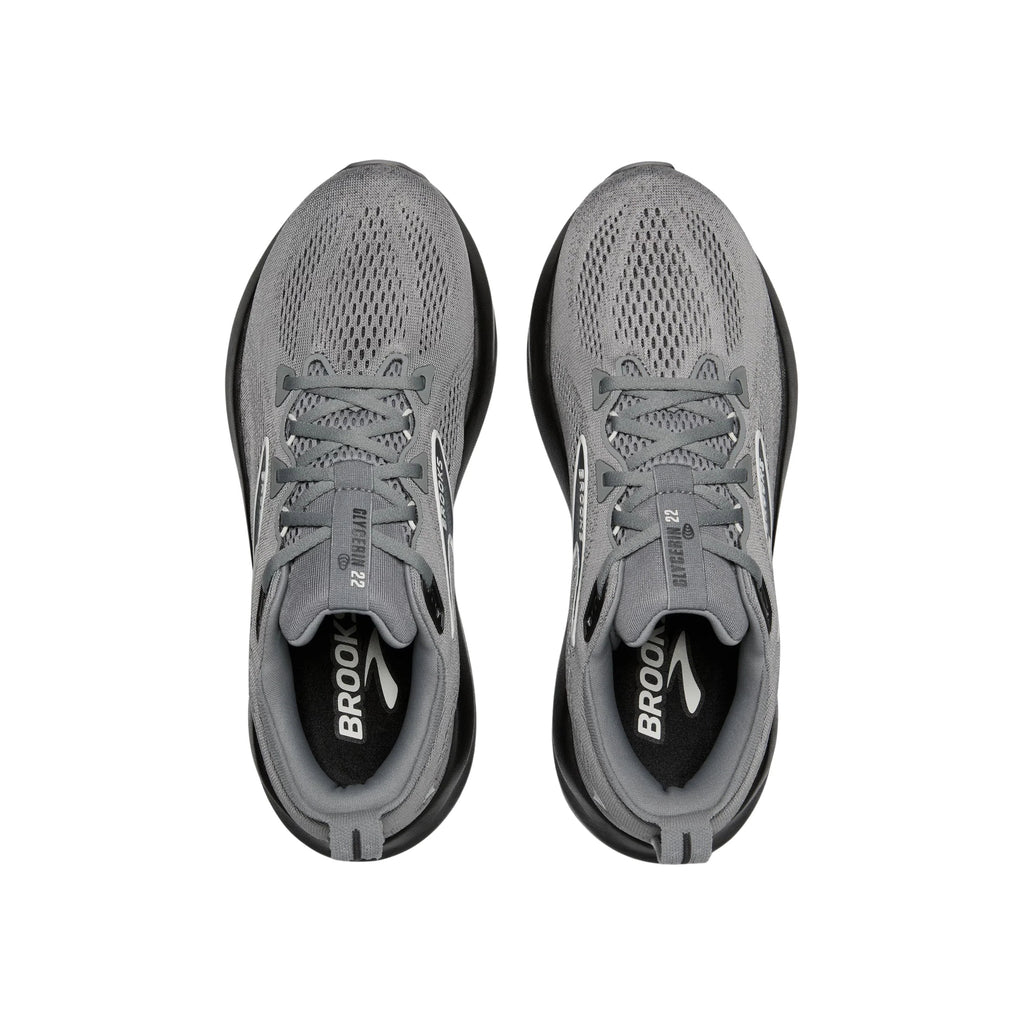 Brooks Men's Glycerin 22 Running Shoes - Primer Gray/Ebony/Bluewash - Lenny's Shoe & Apparel