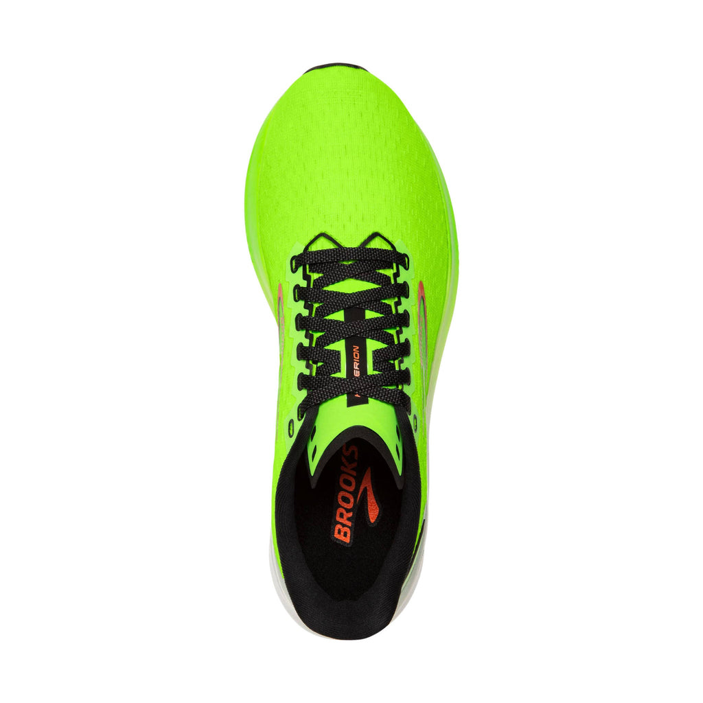 Brooks Men's Hyperion Road Running Shoes - Green Gecko/Red Orange/White - Lenny's Shoe & Apparel