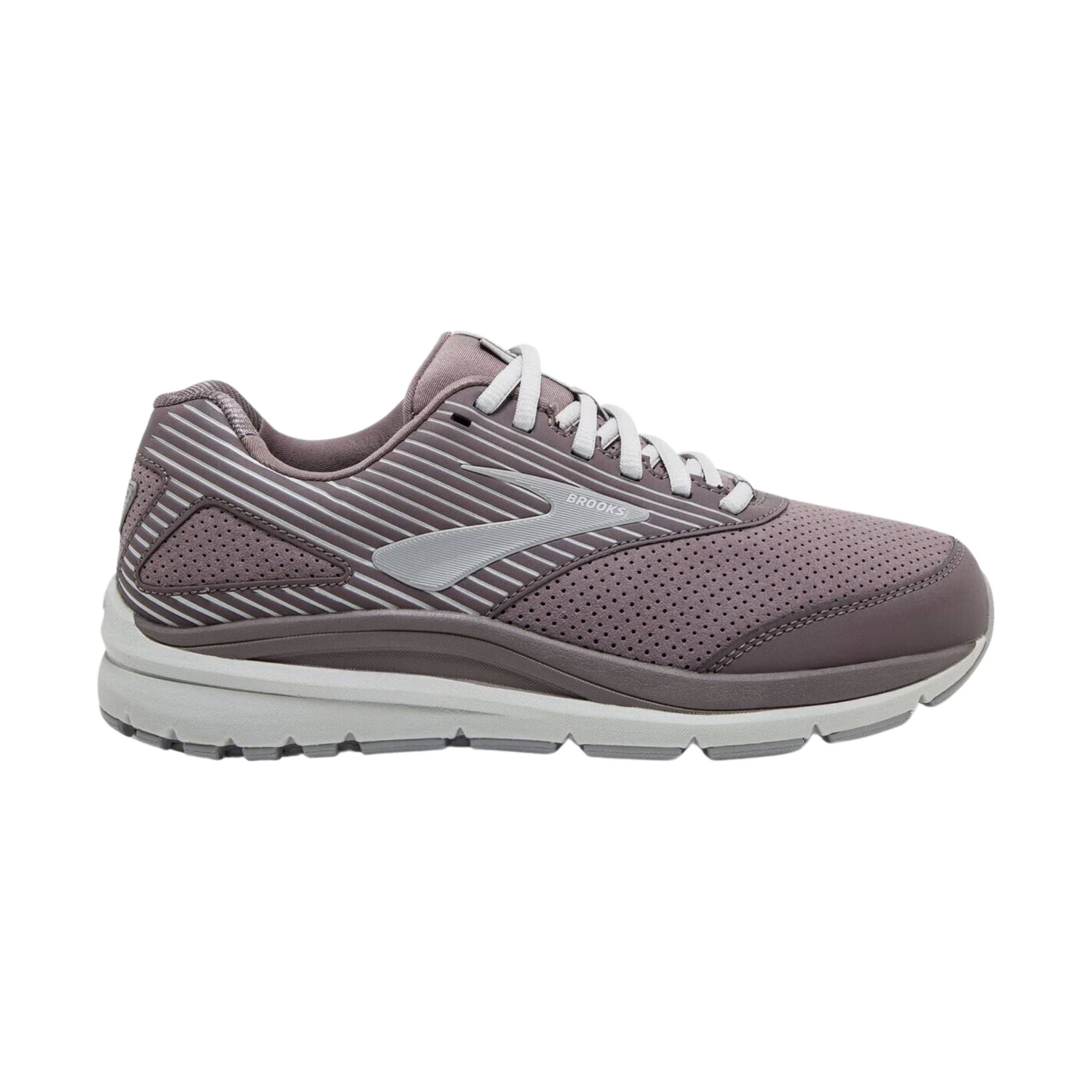 Brooks Women's Addiction Walker Suede Walking Shoes Shark/Alloy/Oyster