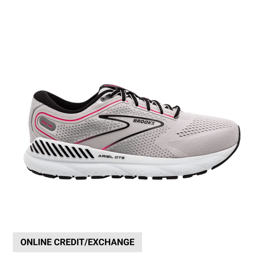 Brooks Women's Ariel GTS 23 Road Running Shoes - Grey/Black/Pink - Lenny's Shoe & Apparel
