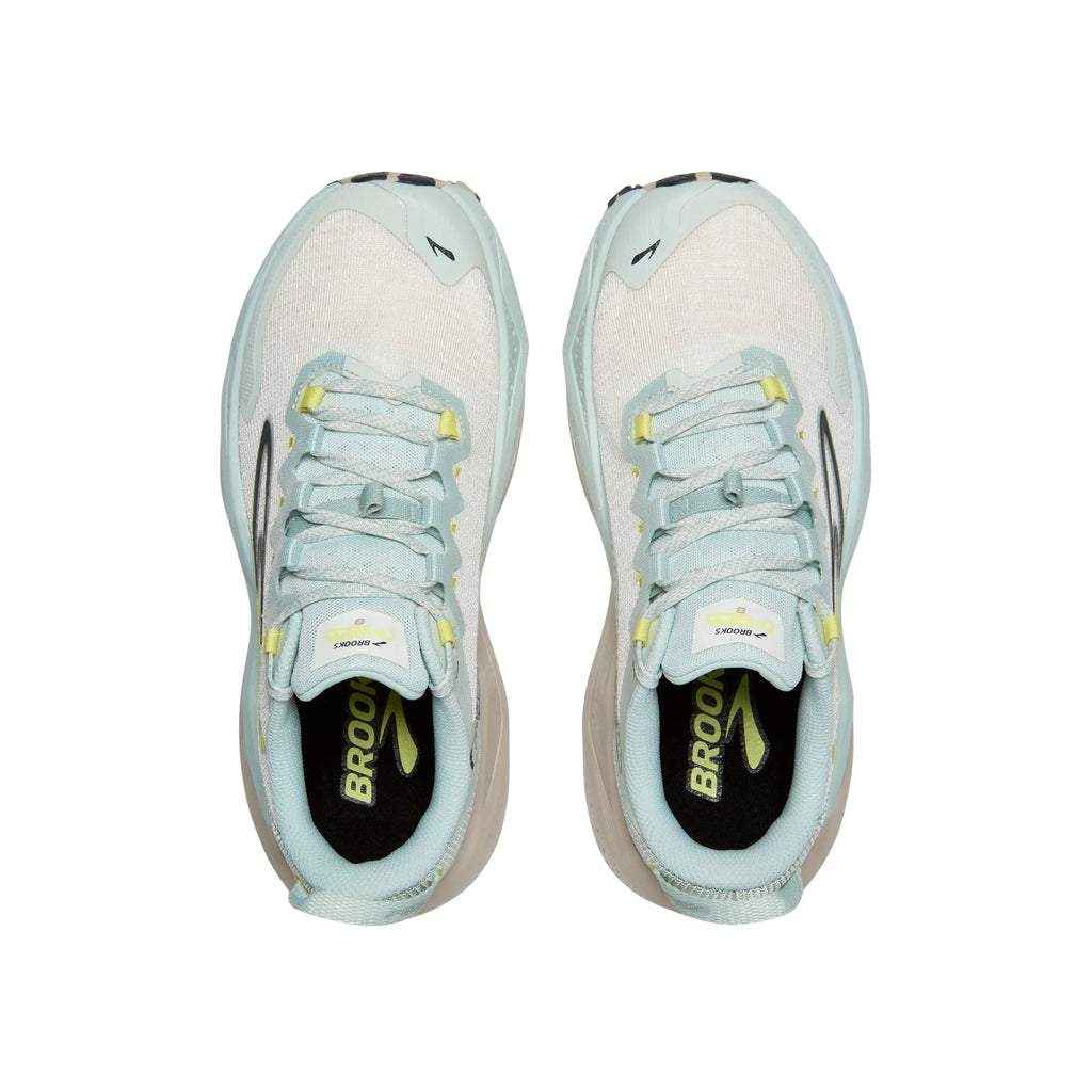 Brooks Women's Caldera 8 Trail Running Shoes - Misty Blue/Coconut/Chateau - Lenny's Shoe & Apparel