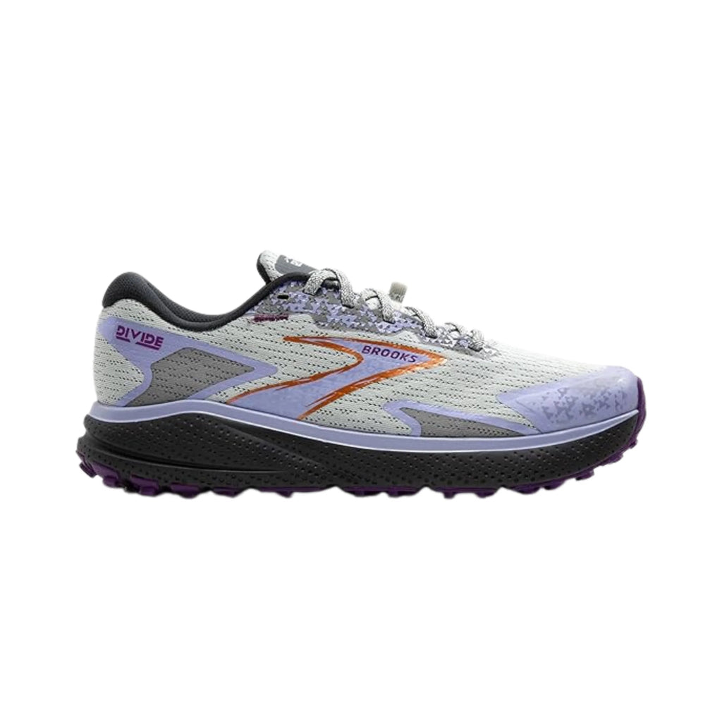 Brooks Women's Divide 5 Trail Running Shoes - Mercury/Ebony/Sweet Lavender - Lenny's Shoe & Apparel