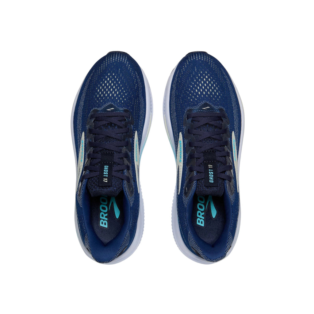 Brooks Women's Ghost 17 Road Running Shoes - Navy/Green/Turquoise - Lenny's Shoe & Apparel