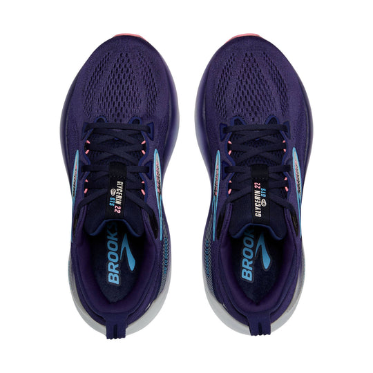 Brooks Women's Glycerin GTS 22 Road Running Shoes - Blue Ribbon/Peacoat/Dianthus - Lenny's Shoe & Apparel