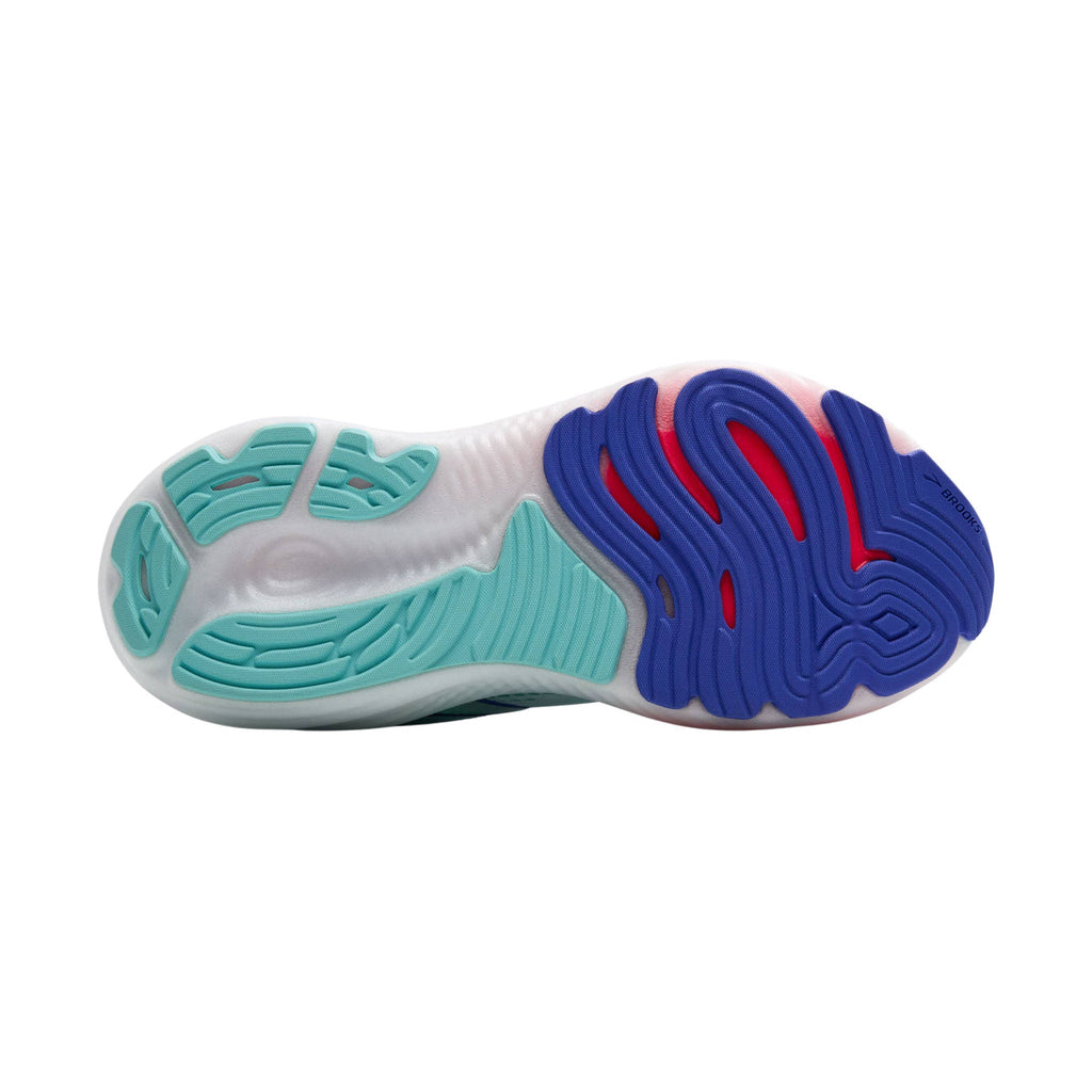 Brooks Women's Glycerin GTS 22 Road Running Shoes - White/Limpet Shell/Amparo Blue - Lenny's Shoe & Apparel