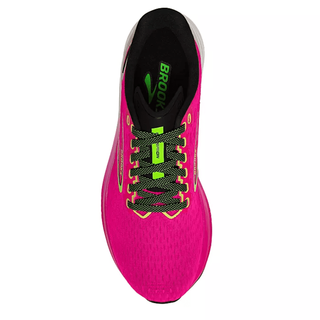 Brooks Women's Hyperion GTS Running Shoes - Pink Glo/Green/Black - Lenny's Shoe & Apparel