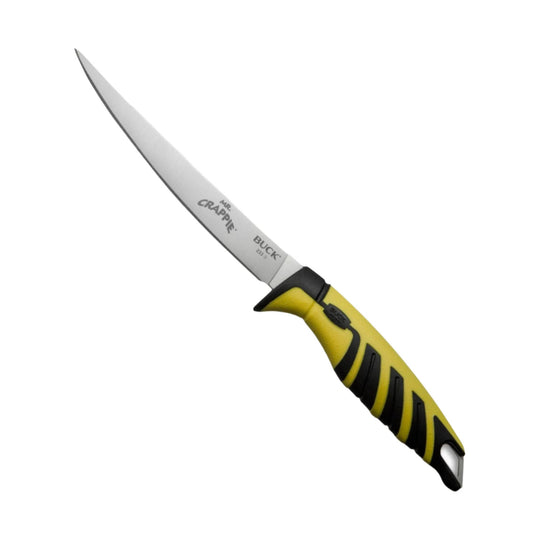 Buck Mr Crappie Slab Shaver Knife - Yellow/Black - Lenny's Shoe & Apparel