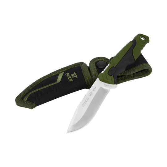 Buck Small Pursuit Knife - Green/Black - Lenny's Shoe & Apparel