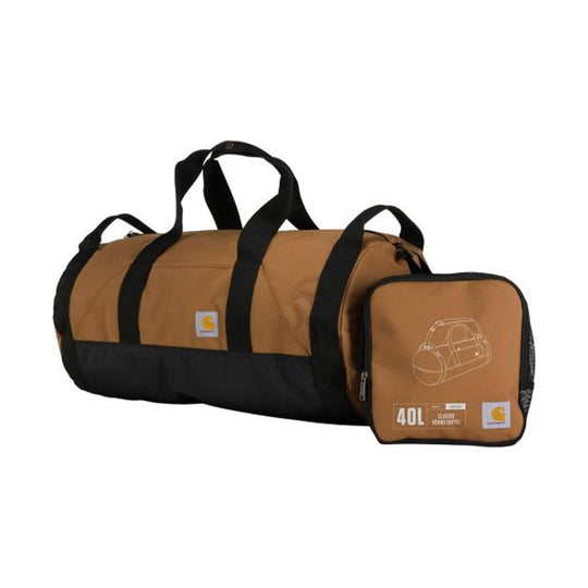 Carhartt 40L Classic Round Duffel - Carhartt Brown - Lenny's Shoe & Apparel