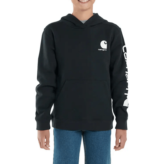 Carhartt Boys' Long Sleeve Graphic Sweatshirt - Black 4 - 7 - Lenny's Shoe & Apparel