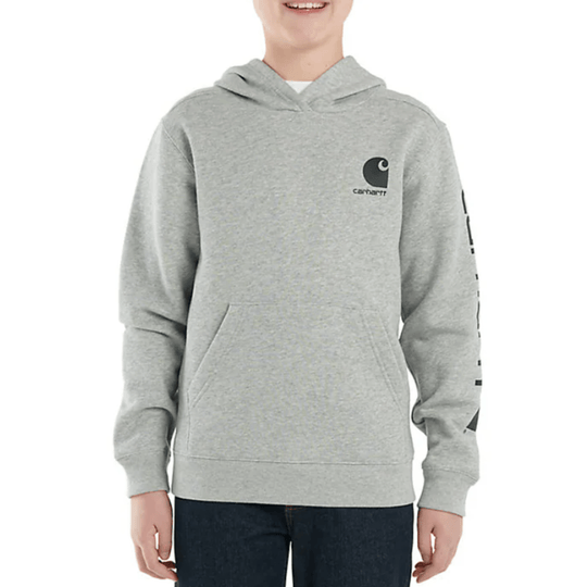 Carhartt Boys' Long Sleeve Graphic Sweatshirt - Heather Grey 4 - 7 - Lenny's Shoe & Apparel