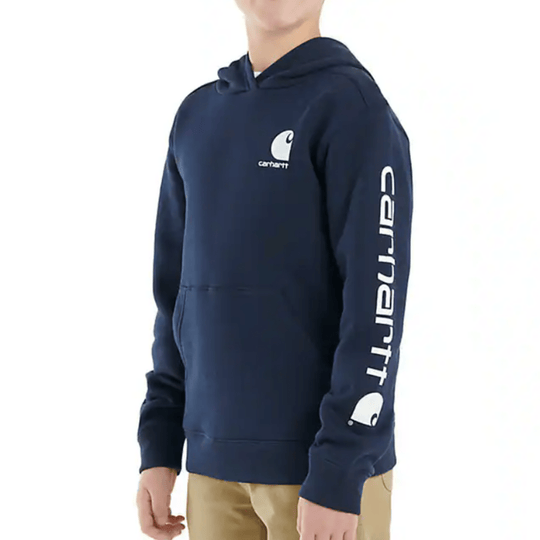 Carhartt Boys' Long Sleeve Graphic Sweatshirt - Navy 4 - 7 - Lenny's Shoe & Apparel