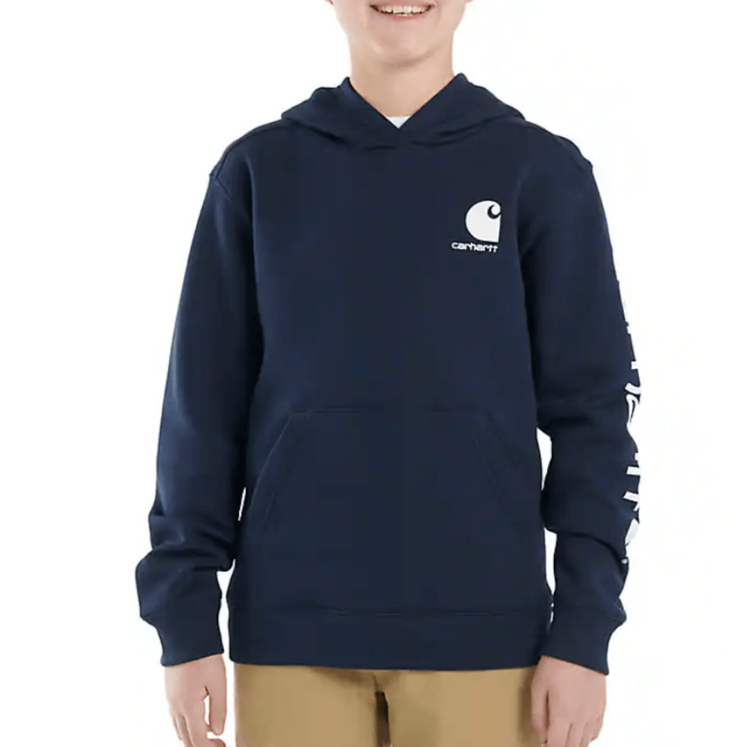 Carhartt Boys' Long Sleeve Graphic Sweatshirt - Navy 4 - 7 - Lenny's Shoe & Apparel