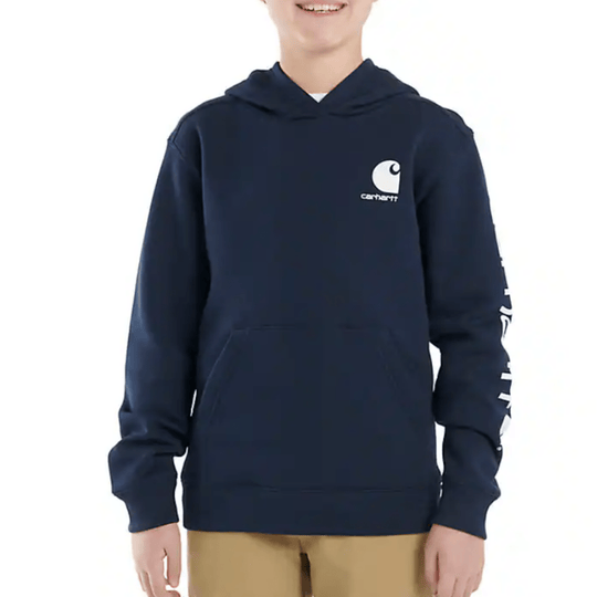 Carhartt Boys' Long Sleeve Graphic Sweatshirt - Navy 4 - 7 - Lenny's Shoe & Apparel