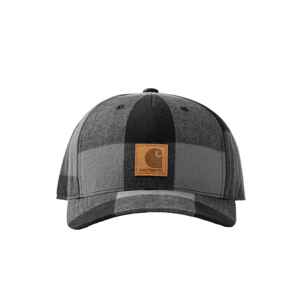 Carhartt Flannel Cap - Gravel - Lenny's Shoe & Apparel