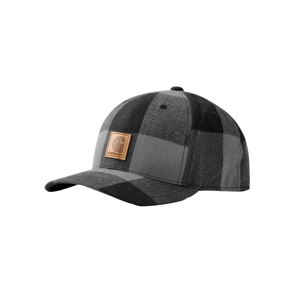 Carhartt Flannel Cap - Gravel - Lenny's Shoe & Apparel