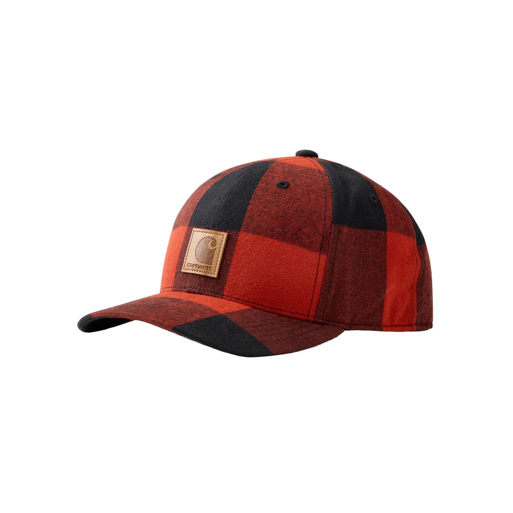 Carhartt Flannel Cap - Spice Red - Lenny's Shoe & Apparel