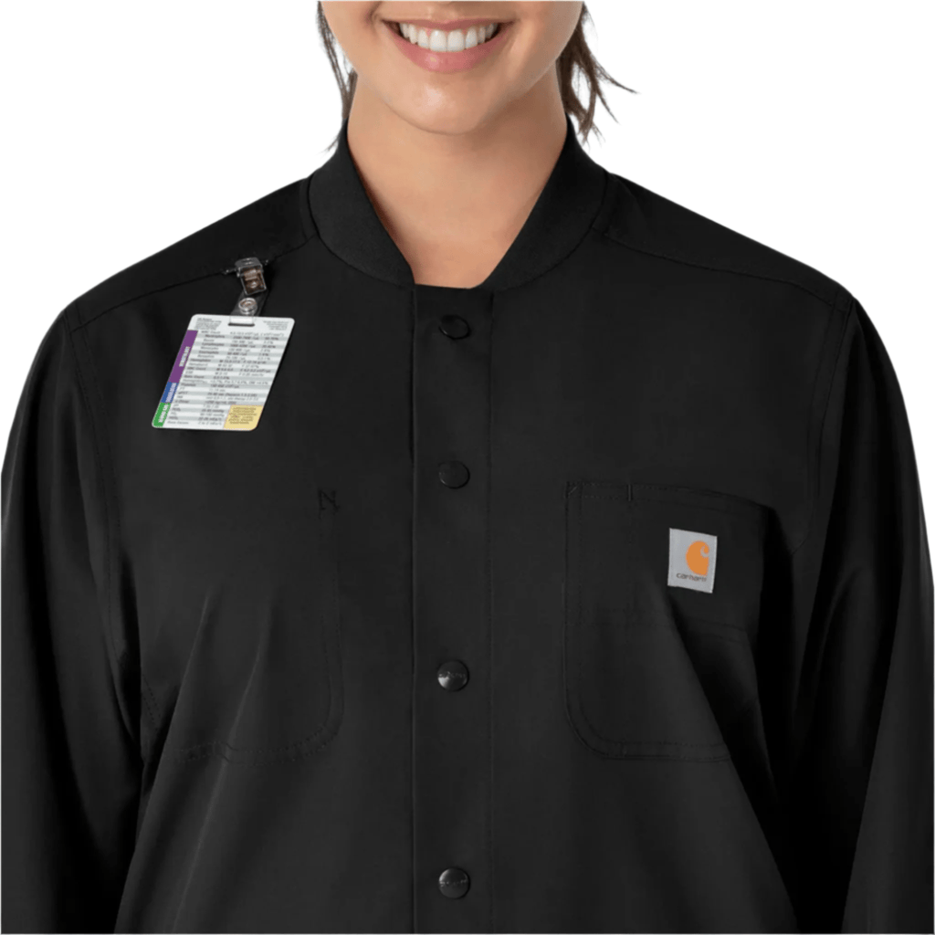 Carhartt Force Essentials Chore Scrub Coat - Black - Lenny's Shoe & Apparel